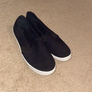 Black slip on shoes